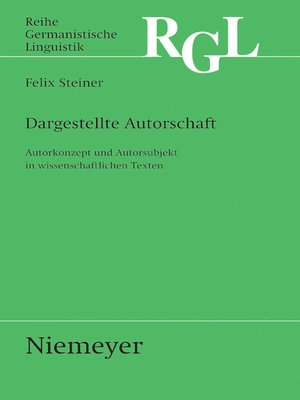cover image of Dargestellte Autorschaft